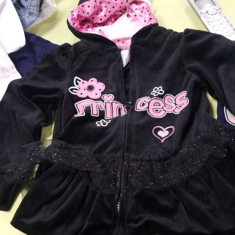 Black velour suit